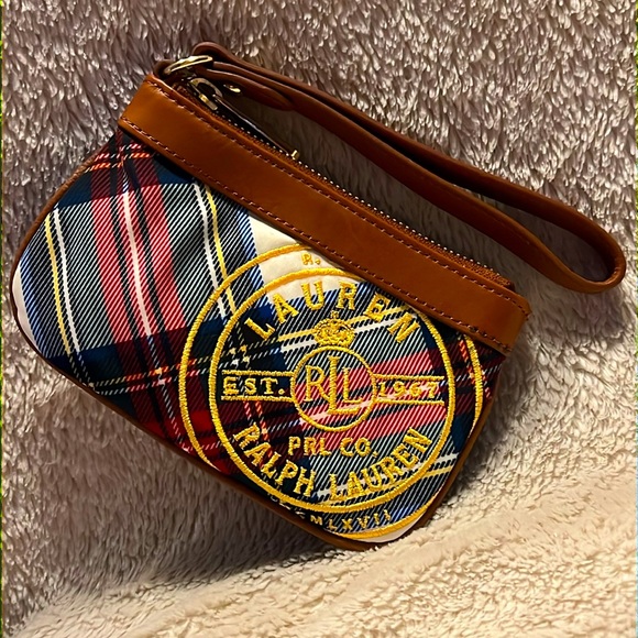 Handbags - RALPH LAUREN RL Polo Stewart Plaid Wristlet